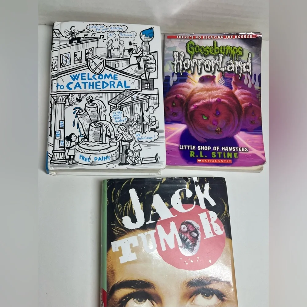 YOUTH BOOK BUNDLE - JACK TUMOR, MIDDLE SCHOOL, and GOOSEBUMPS (TEENS)